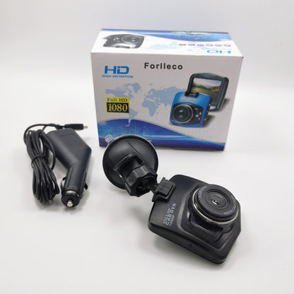 Forlleco 2.4" Full HD 1080P 100 Degree A Ultra Wide Angle Lens Vehicle Blackbox Recorder Black