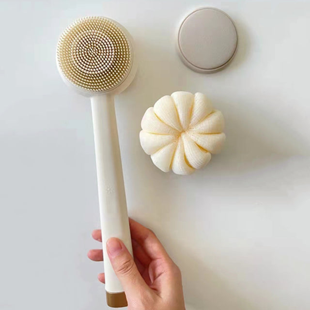 QianZhou-Uk Electric Waterproof Automatic Rotation Cleansing Hype Simple Mode Various Optional Silicone Heating Bath Brush