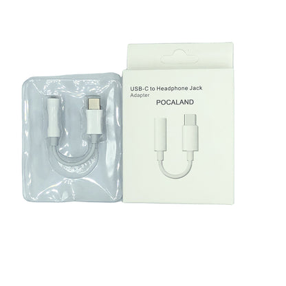 POCALAND Type C to 3.5 Earphone Adapter USB 3.1 USB-C male 3.5mm AUX Audio Jack Cable Type-C Converter Headphone Headset Conversion Plug