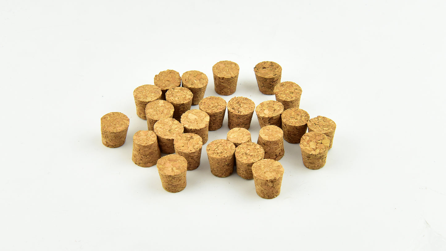 Giv Smil 25pcs Tapered Natural Cork Bottle Stoppers Wine Corks Crafts 18*15*20mm