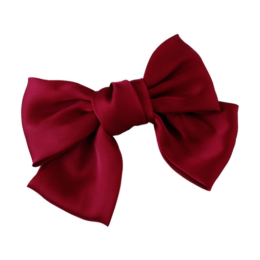 SOEZ Fashion Big Bow Hairpin Cute Red Barrette Pink Hair Clip Women Girls BB Hairgrip Korean Oversize Floral Hair Accessories