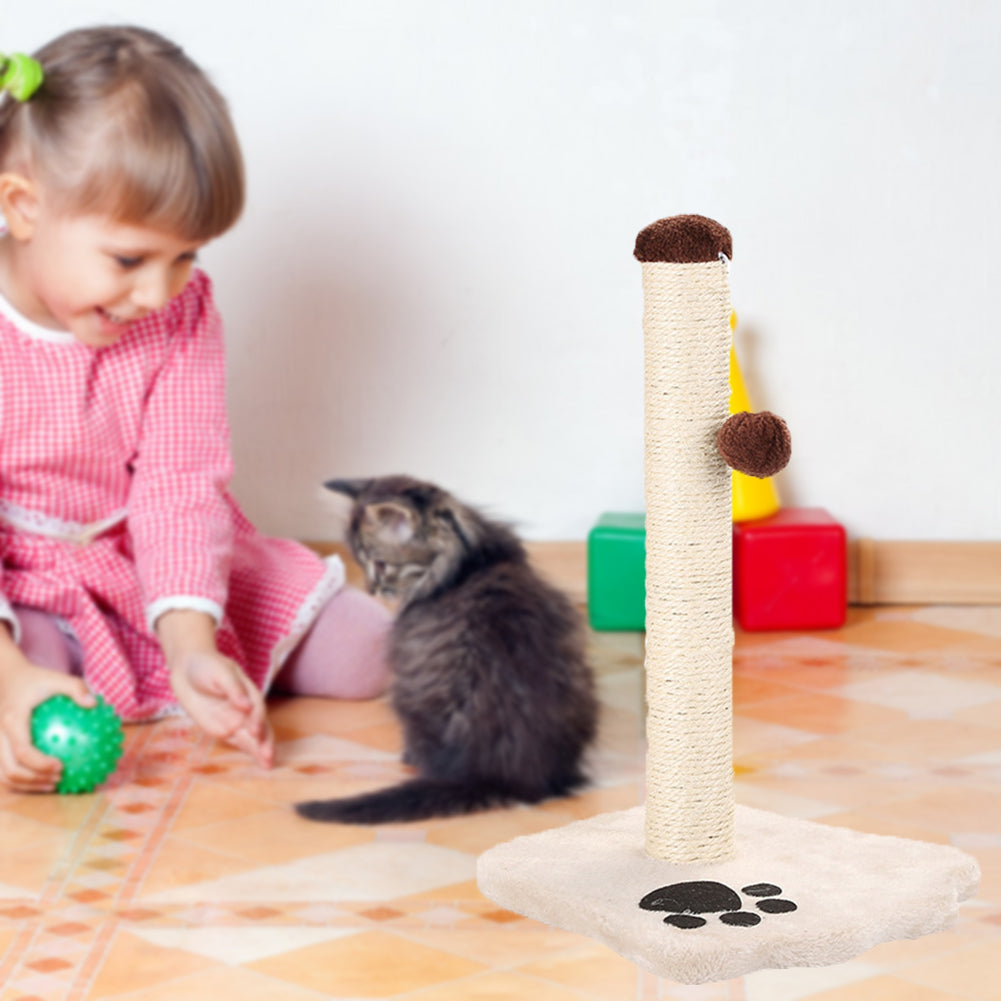 sacottama Cat scratching posts Rolling Tunnel Training Scratching Toys Interactive Tower Climbing Frame with Ball Interact