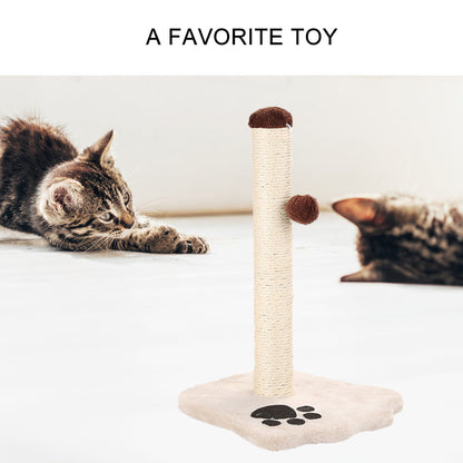 sacottama Cat scratching posts Rolling Tunnel Training Scratching Toys Interactive Tower Climbing Frame with Ball Interact