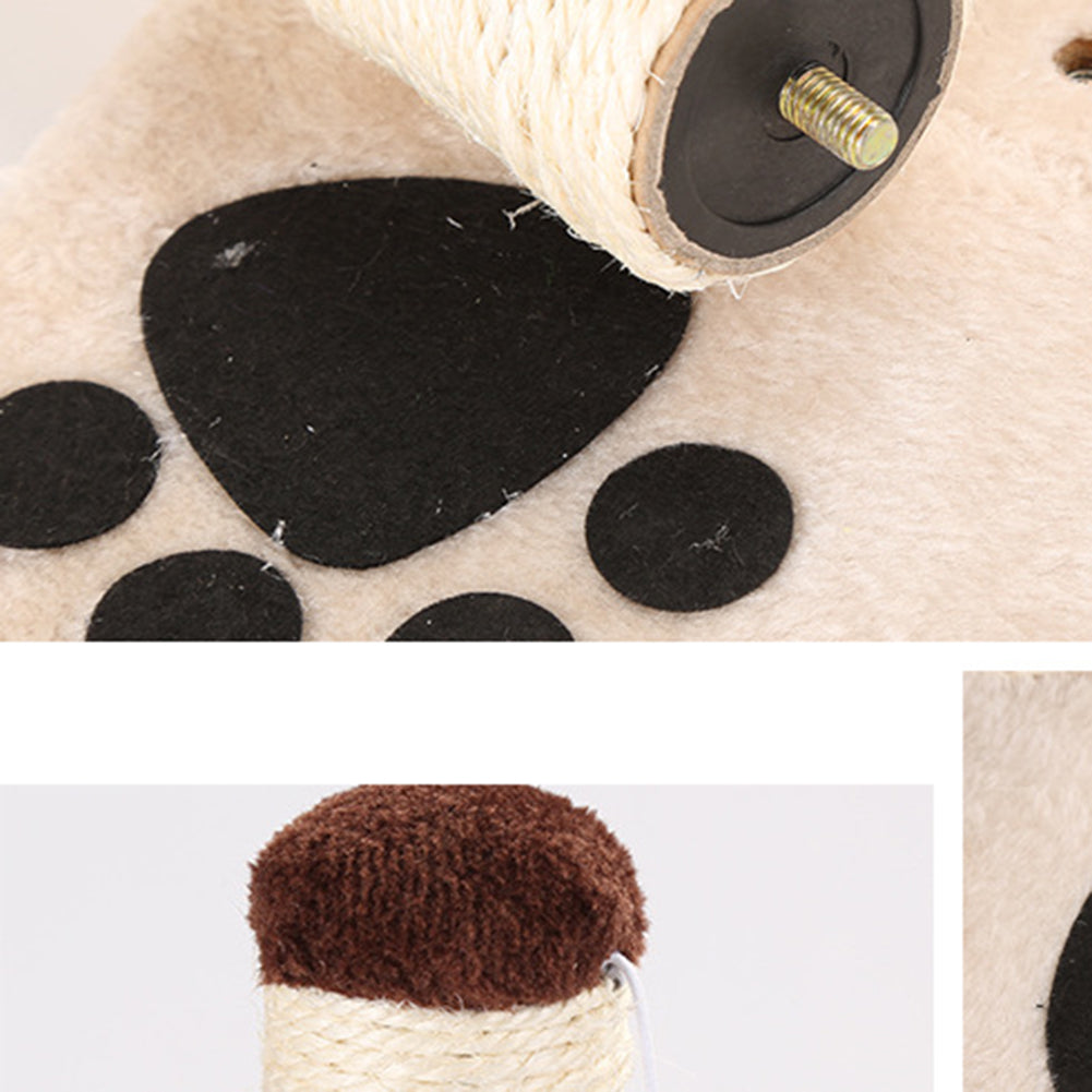 sacottama Cat scratching posts Rolling Tunnel Training Scratching Toys Interactive Tower Climbing Frame with Ball Interact