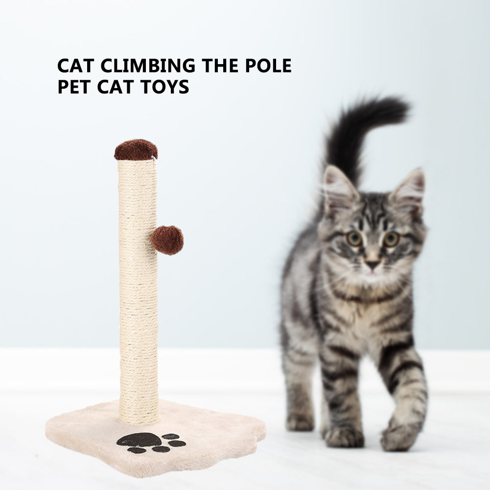 sacottama Cat scratching posts Rolling Tunnel Training Scratching Toys Interactive Tower Climbing Frame with Ball Interact