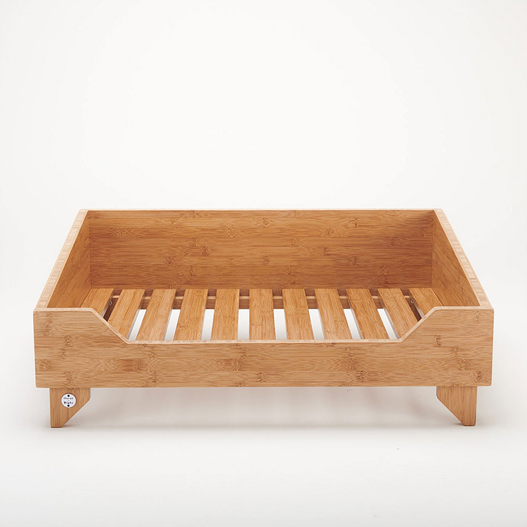 pafaycay Bamboo Dog Bed Frame Stable Solid Smooth Edges for Small Medium Large Dog Bed