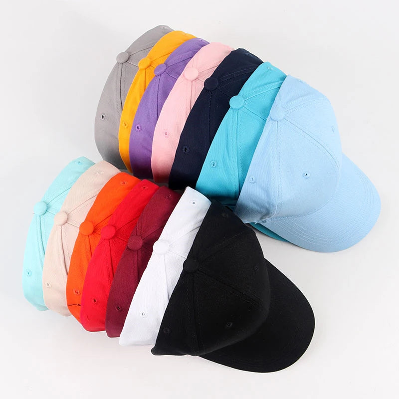 Hatsvop Unisex Cotton Men's Baseball Cap For Women 2022 Casual Solid Snapback Summer Hat Bone Fitted Hats Black White Caps