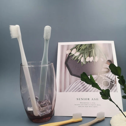BRUSHOT Minimalist Toothbrush Medium Soft Hair Small Head Adult Male and Female Couples Family Pack Disposable Toothbrush Household Hospitality