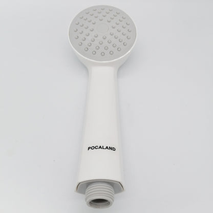 POCALAND Plastic Hand Held Water Spray Sprayer Shower Head White