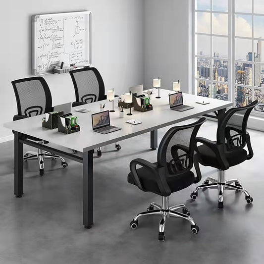 PEMORE Adjustable Mid Back Mesh Swivel Office Chair with Armrests