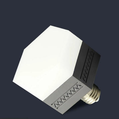 ZZHOB Interior corridor bedroom living room hexagonal cube gray led bulb