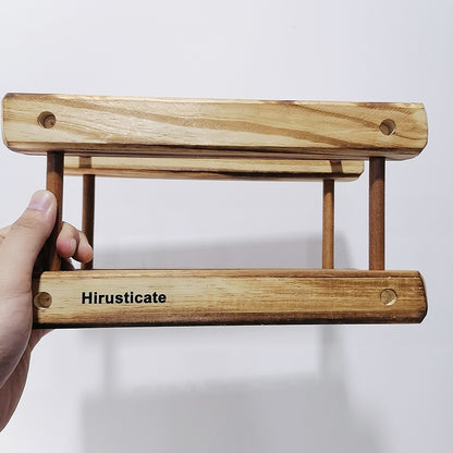 Hirusticate Detachable wooden table top wine rack can hold 2 bottles of wine rack freestanding countertop wine cabinet wine rack