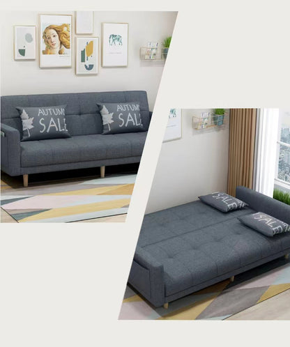 Thinggetly Sofa Bed Adjustable Backrest for Living Room or Office