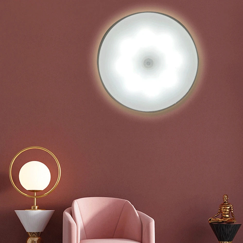 XHEXFLASH Automatic Induction Night Light Wall Lamps Human Body Sensor LED Lamp for Bedside
