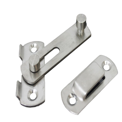 Lazysheep Stainless Steel Catch Latch Anti-theft Sliding Door Window Closet Bolt Slide Metal Lock