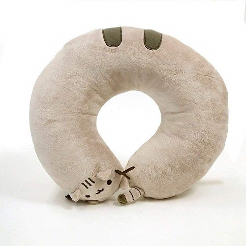 AceRevolution uffed Animal Plush Neck Pillow, Gray, 11"