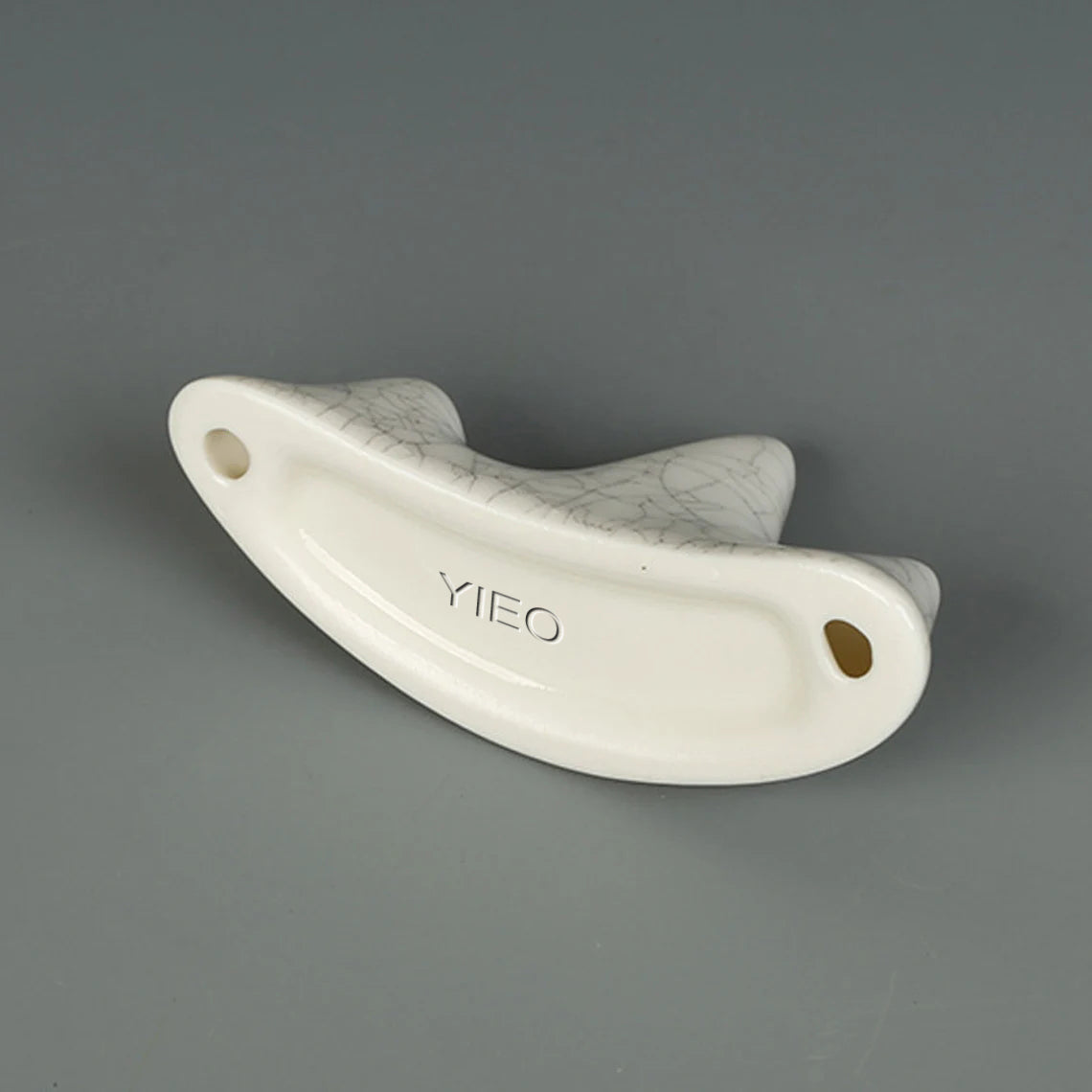 YIEO White Mountain Shape Handmade Ceramic Pen Holder Pen Rack Brush Pens Holder 9x4.7cm 0067