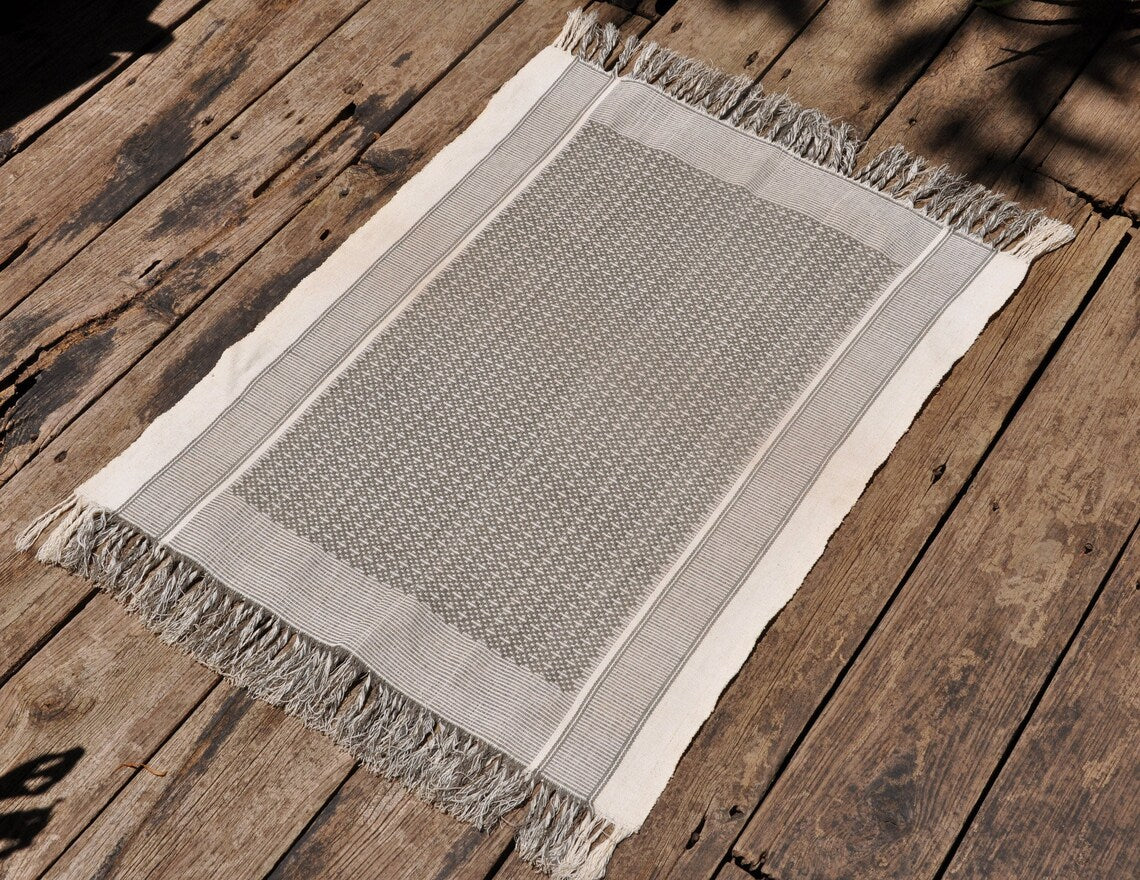 Eroyat Door mats of textile Hand Woven Pure Cotton Natural Dye Traditional backstrap weaving