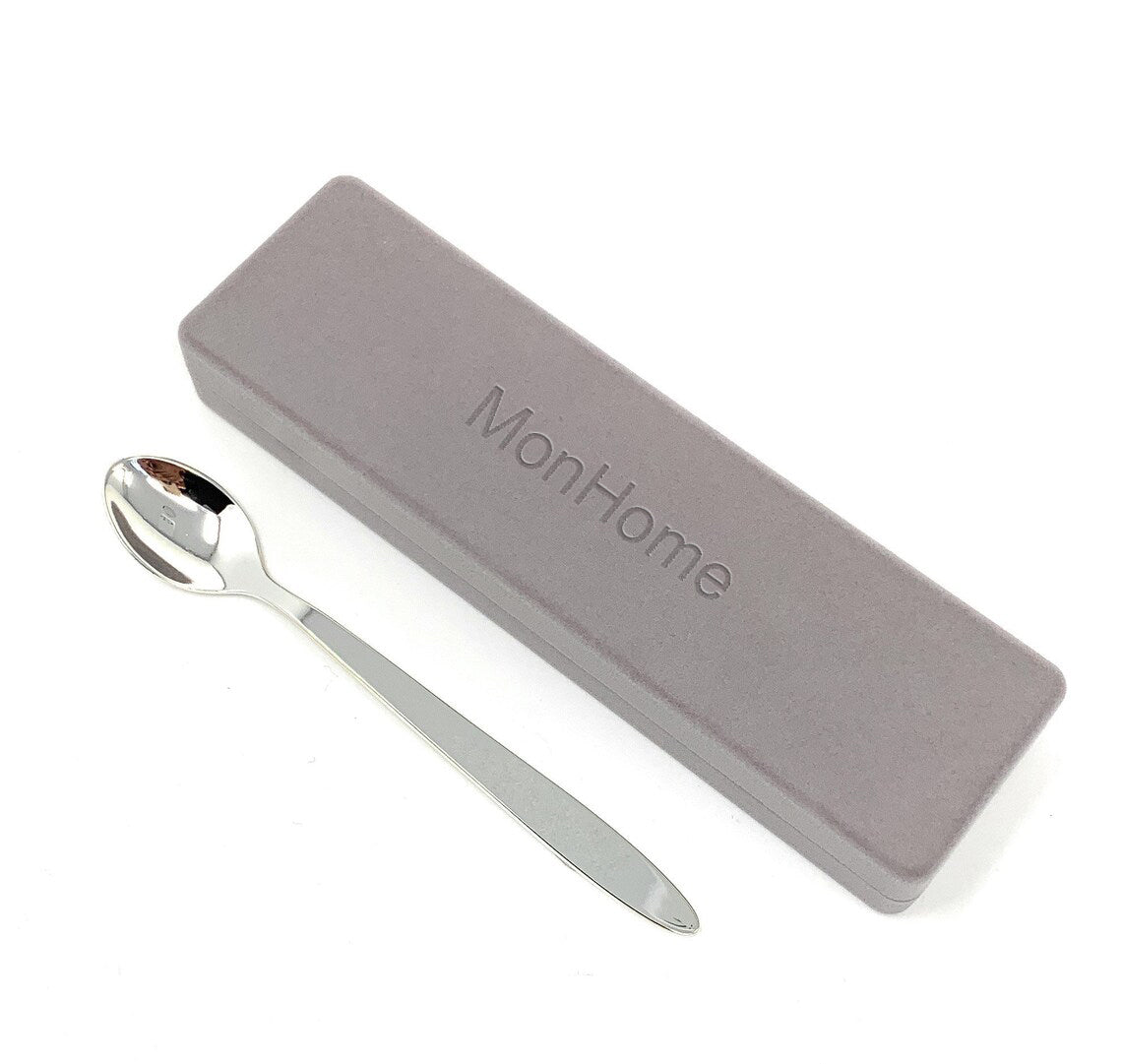 MonHome Silver Basting Spoons Dinner Spoon Ice Cream Sundae Tea Spoons Stirring Soup Tablespoon Scoop