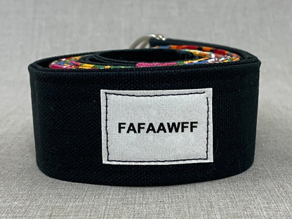 FAFAAWFF Yoga Strap • Soft and Durable 10' Yoga Strap with Easy-to-Adjust Metal Loops • 2" Width