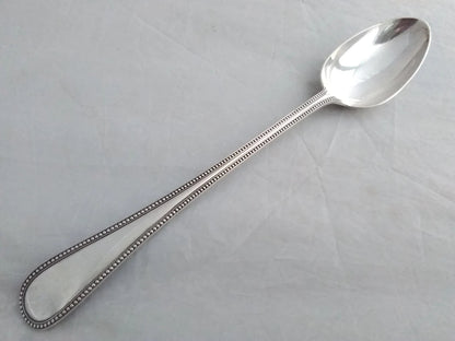 ThreeVases Superb quality silver plated  Bead Pattern Basting Spoon