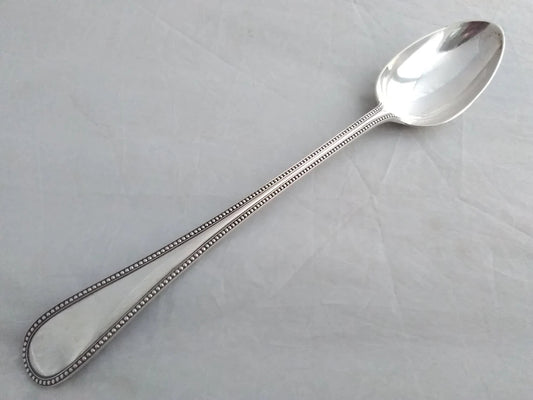 ThreeVases Superb quality silver plated  Bead Pattern Basting Spoon