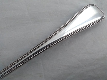 ThreeVases Superb quality silver plated  Bead Pattern Basting Spoon