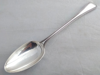 ThreeVases Superb quality silver plated  Bead Pattern Basting Spoon