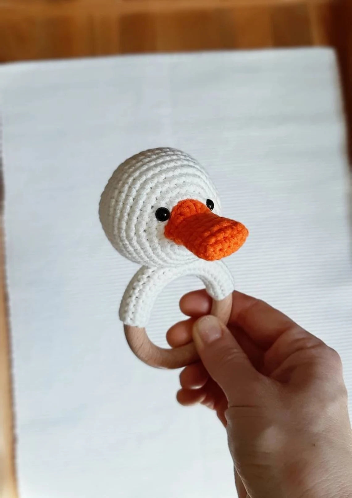 fluid bear Platypus crochet toy and baby rattle stuffed platypus toy platypus Infant toys gift box