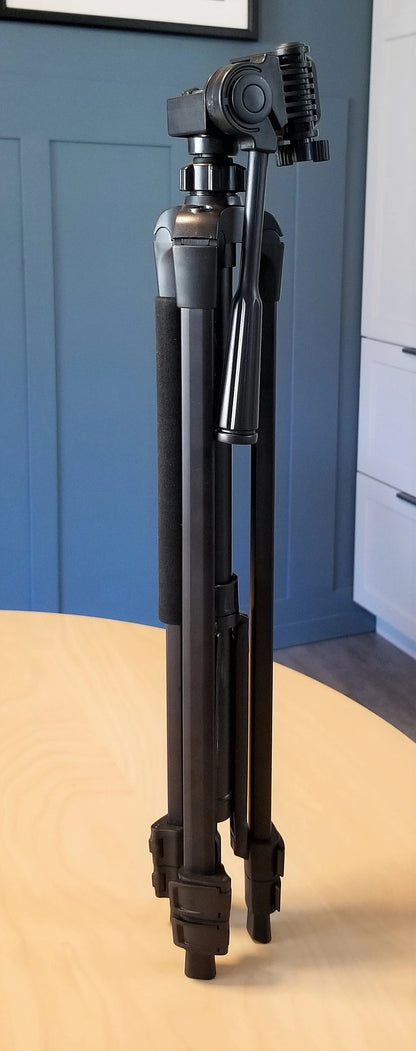 INFIWARDEN 58-inch Platinum Plus Aluminum Tripod Model 5858D - New in Open Box - for Cameras and Camcorders - Original Box & Instructions